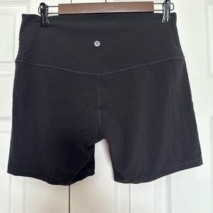 Black lululemon bike shorts size 12